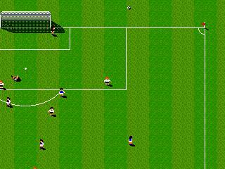 The Mega Lo Mania men attempt to play football